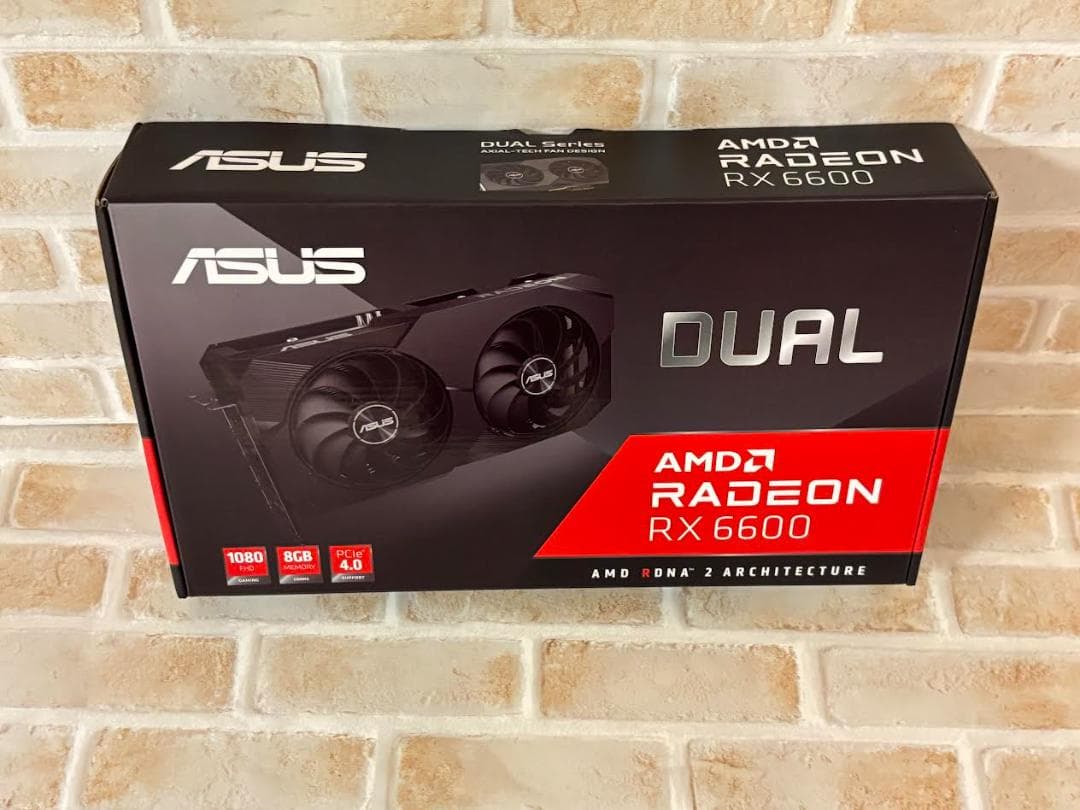【元箱あり・美品】ASUS AMD Radeon RX 6600