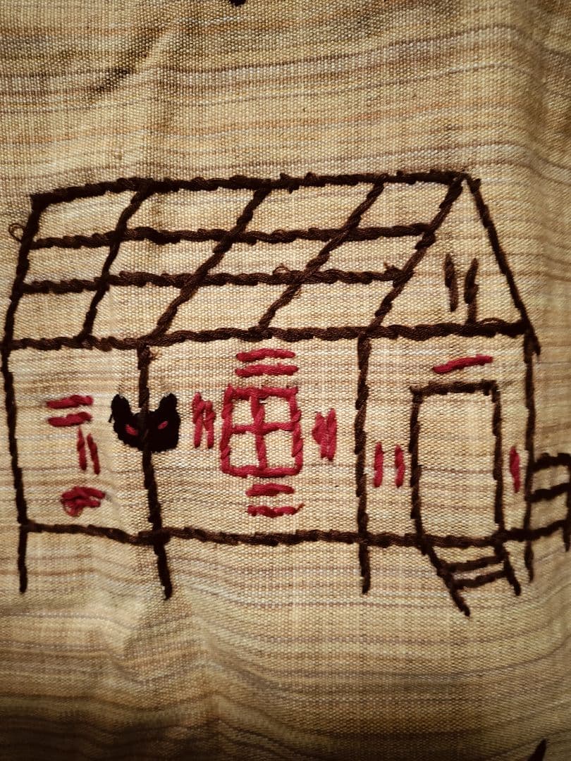 エスニック　ロングパーカー　ナカ族手刺繍衣類　注文商品　新品　タイ製