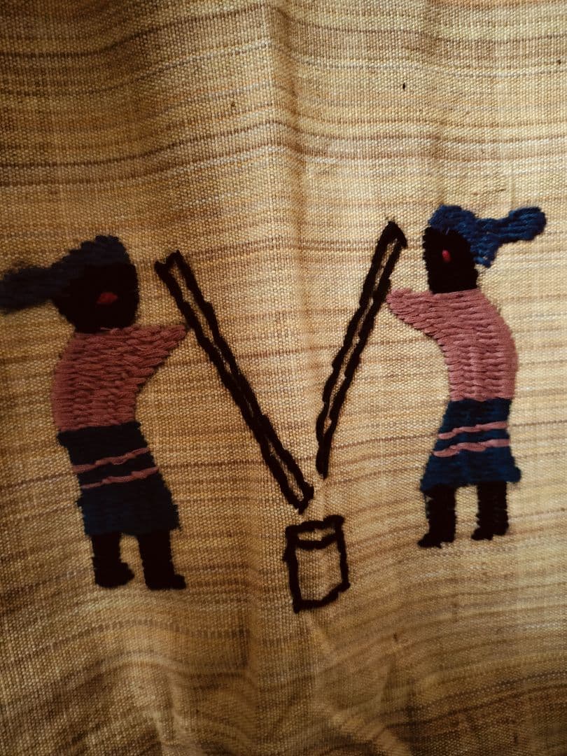 エスニック　ロングパーカー　ナカ族手刺繍衣類　注文商品　新品　タイ製