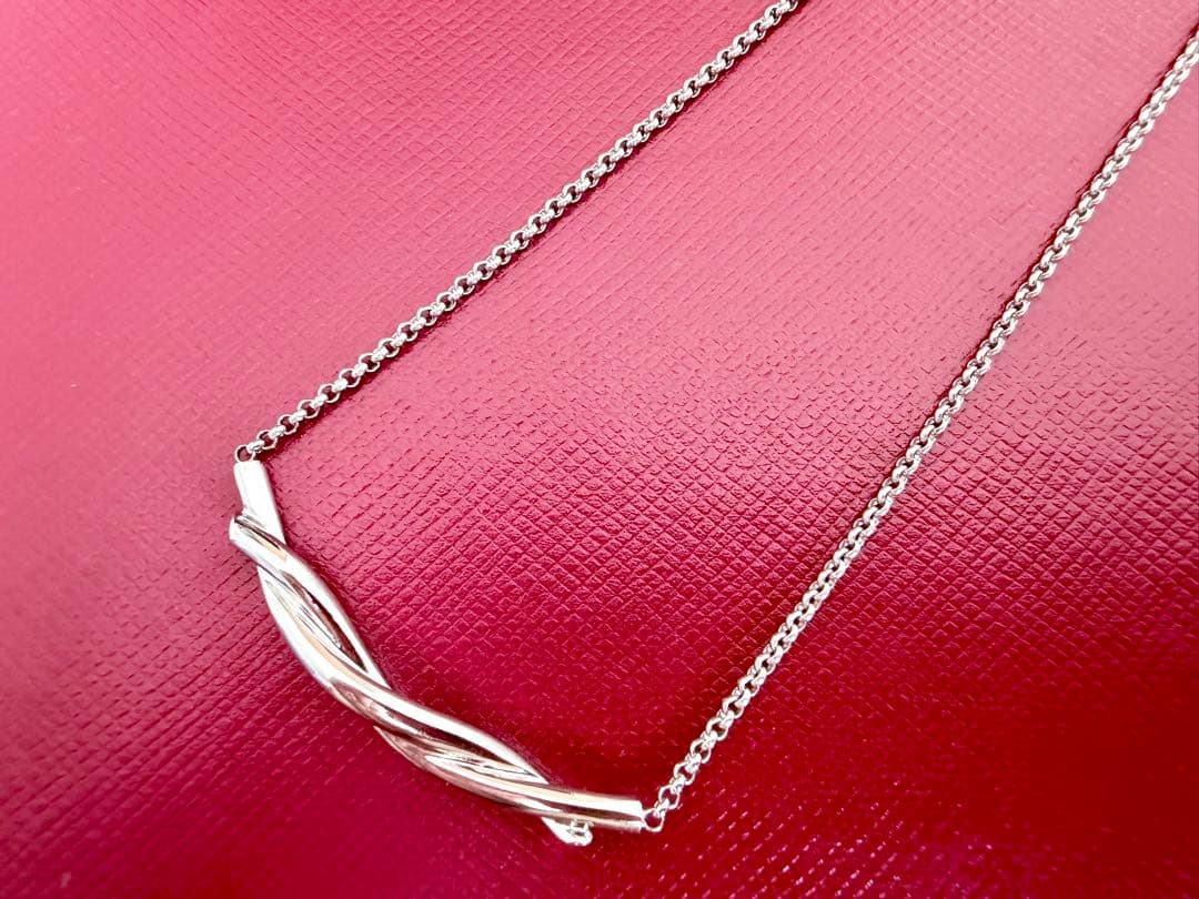 廃盤希少品☆カルティエCartier☆K18WGネックレスアントルラセツイスト
