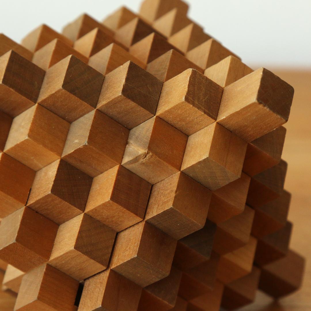 山中組木工房　51本型組木 釘を使用しない木組みパズル　B