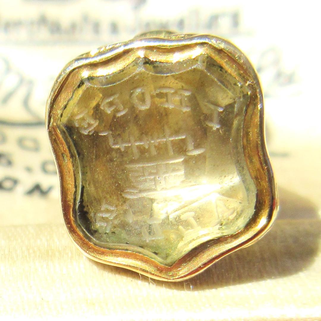 HOPE✵彡英国アンティーク ෆ ̖́-*シトリン☆:゜フォブシール♱:・✧*: