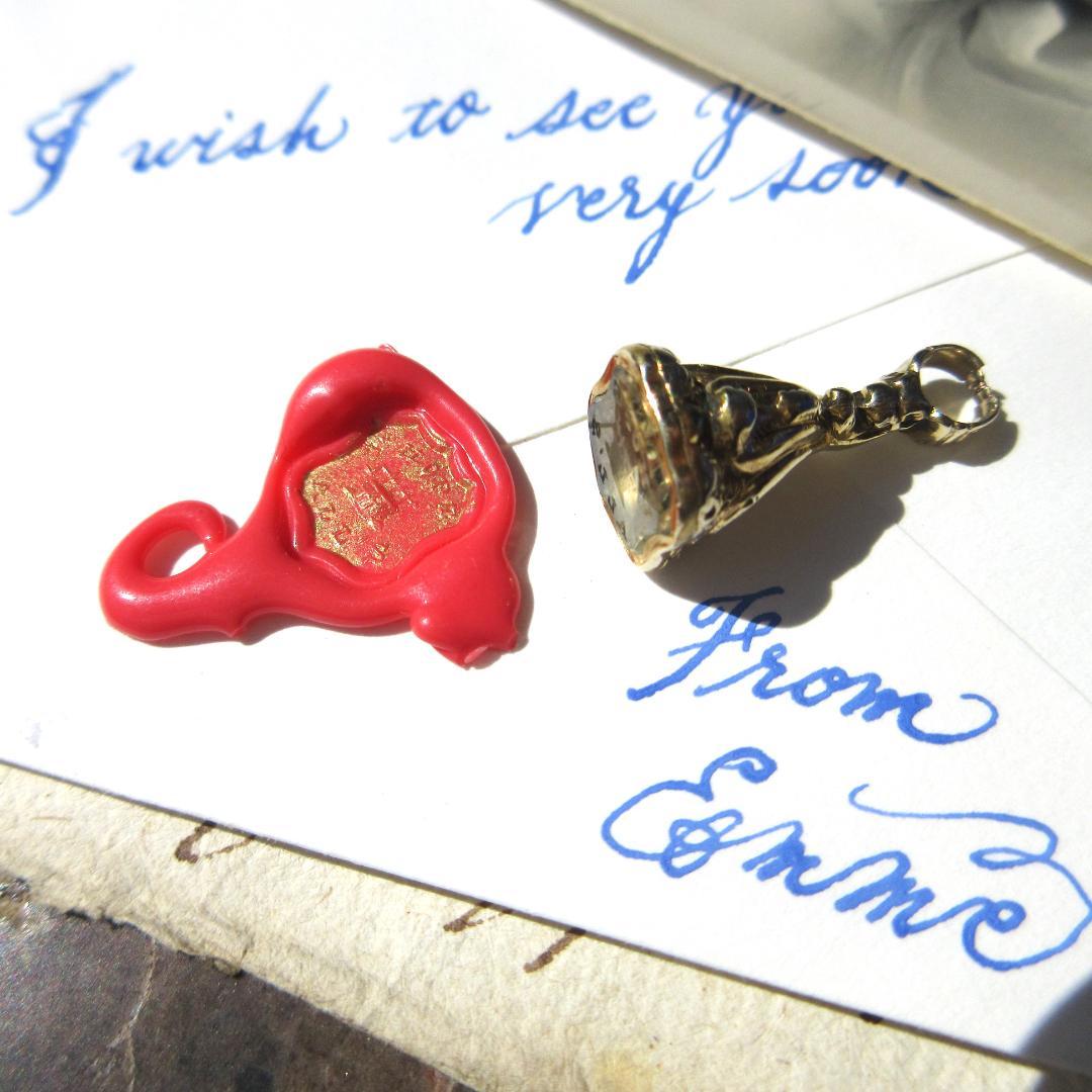 HOPE✵彡英国アンティーク ෆ ̖́-*シトリン☆:゜フォブシール♱:・✧*: