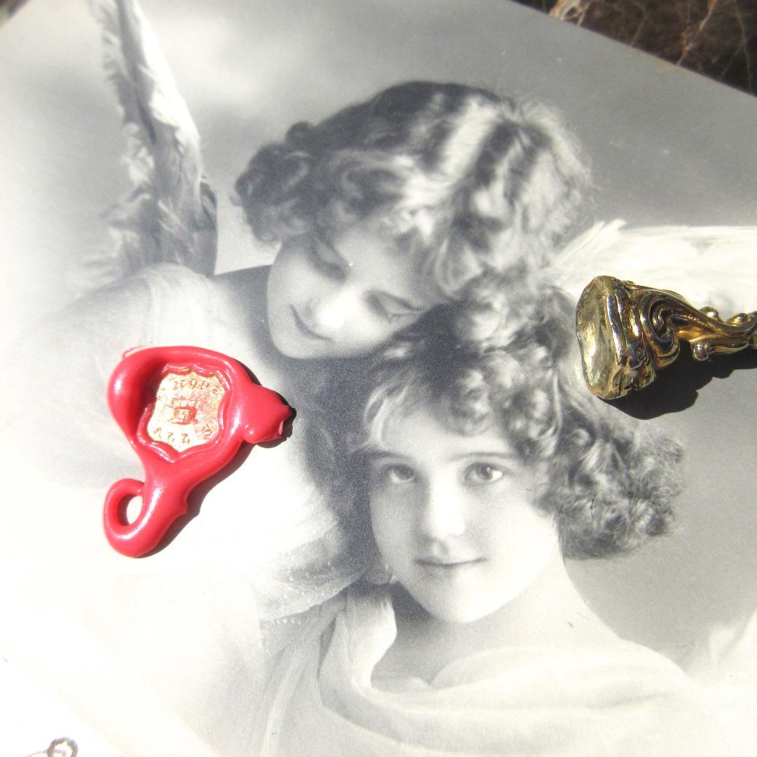 HOPE✵彡英国アンティーク ෆ ̖́-*シトリン☆:゜フォブシール♱:・✧*: