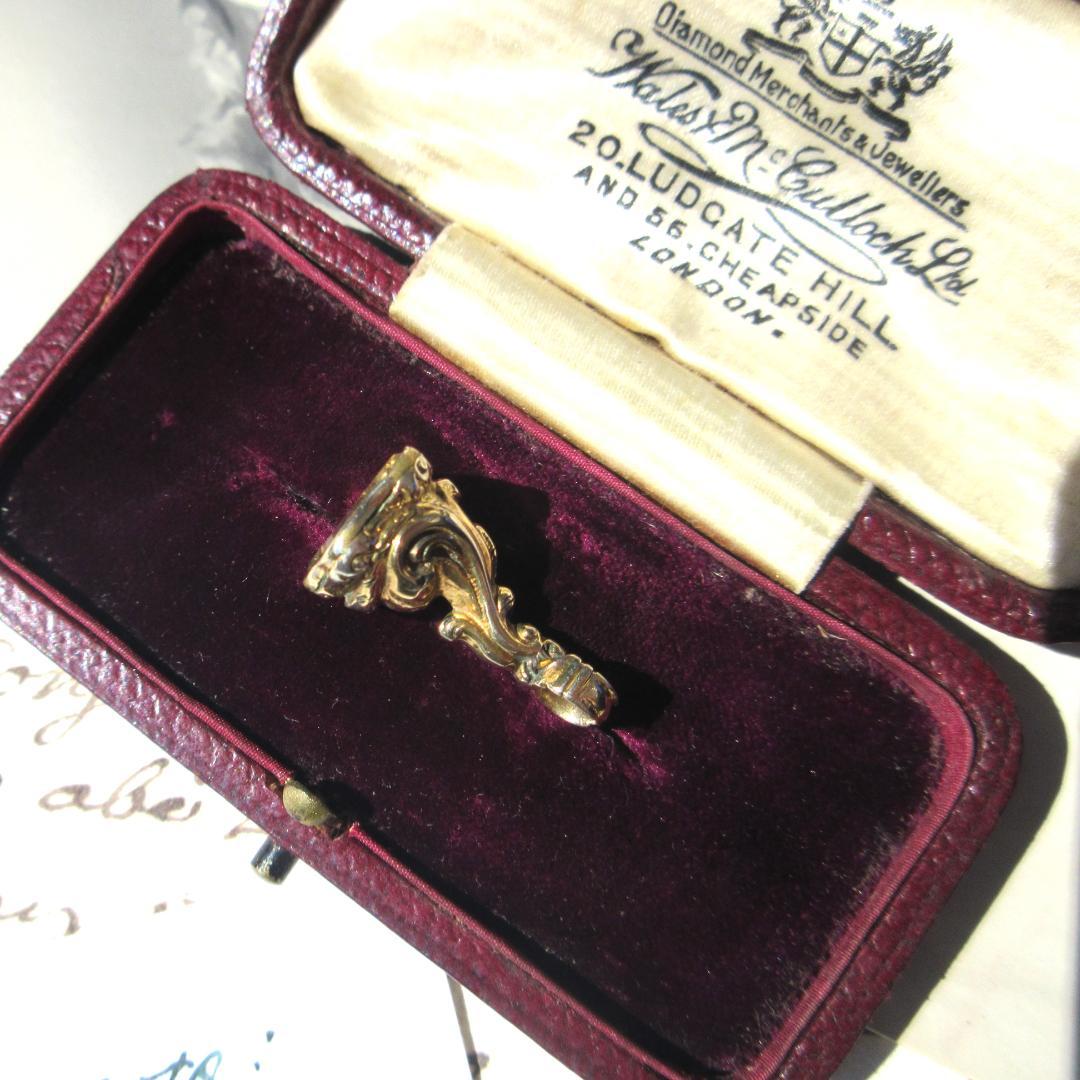 HOPE✵彡英国アンティーク ෆ ̖́-*シトリン☆:゜フォブシール♱:・✧*: