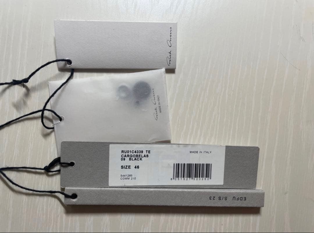 パンツ Rick Owens 23SS CARGO BELAS TE 46