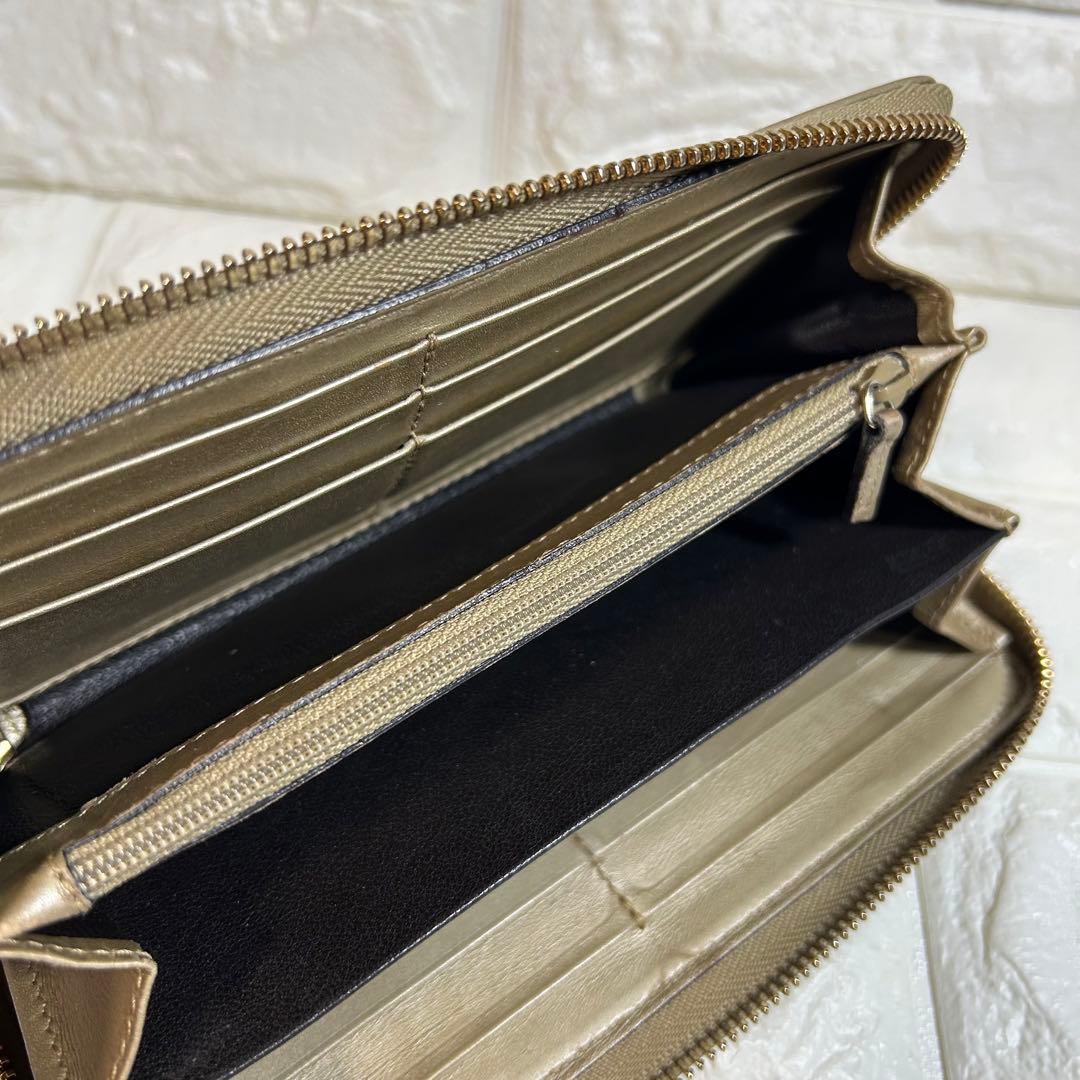 GUCCI インプリメ　ラウンドファスナー 長財布　GG柄