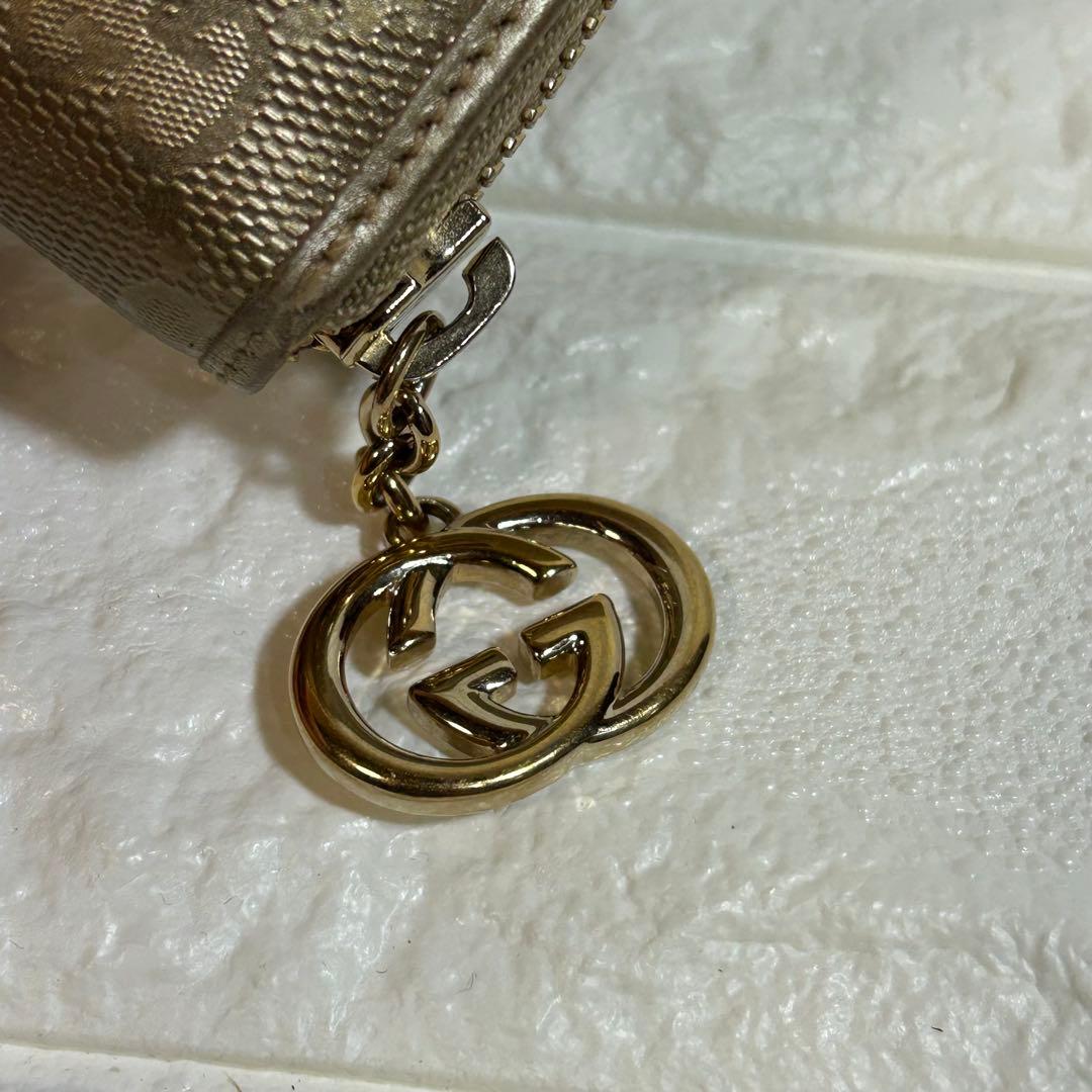 GUCCI インプリメ　ラウンドファスナー 長財布　GG柄