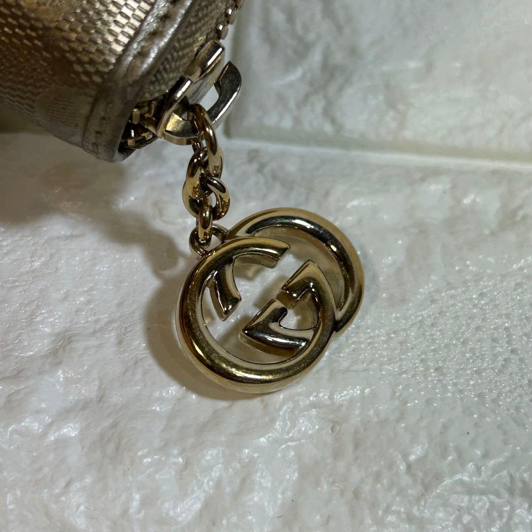 GUCCI インプリメ　ラウンドファスナー 長財布　GG柄