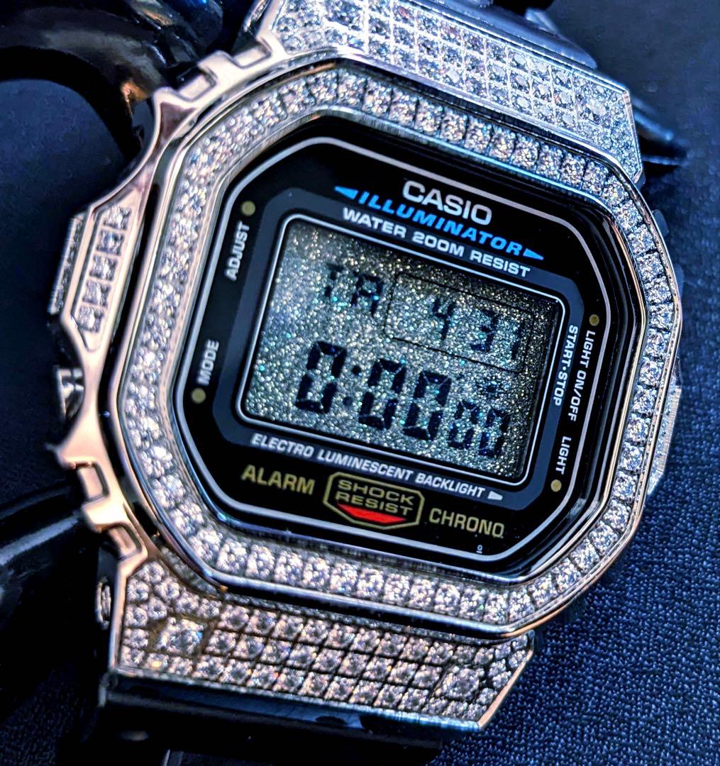 モアサナイトベゼル ラグジュアリー液晶 カスタム フルメタル VIP