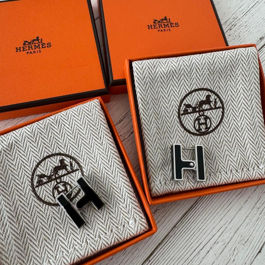 エルメスHERMES Habascule 2個セット H アクセサリー 新品
