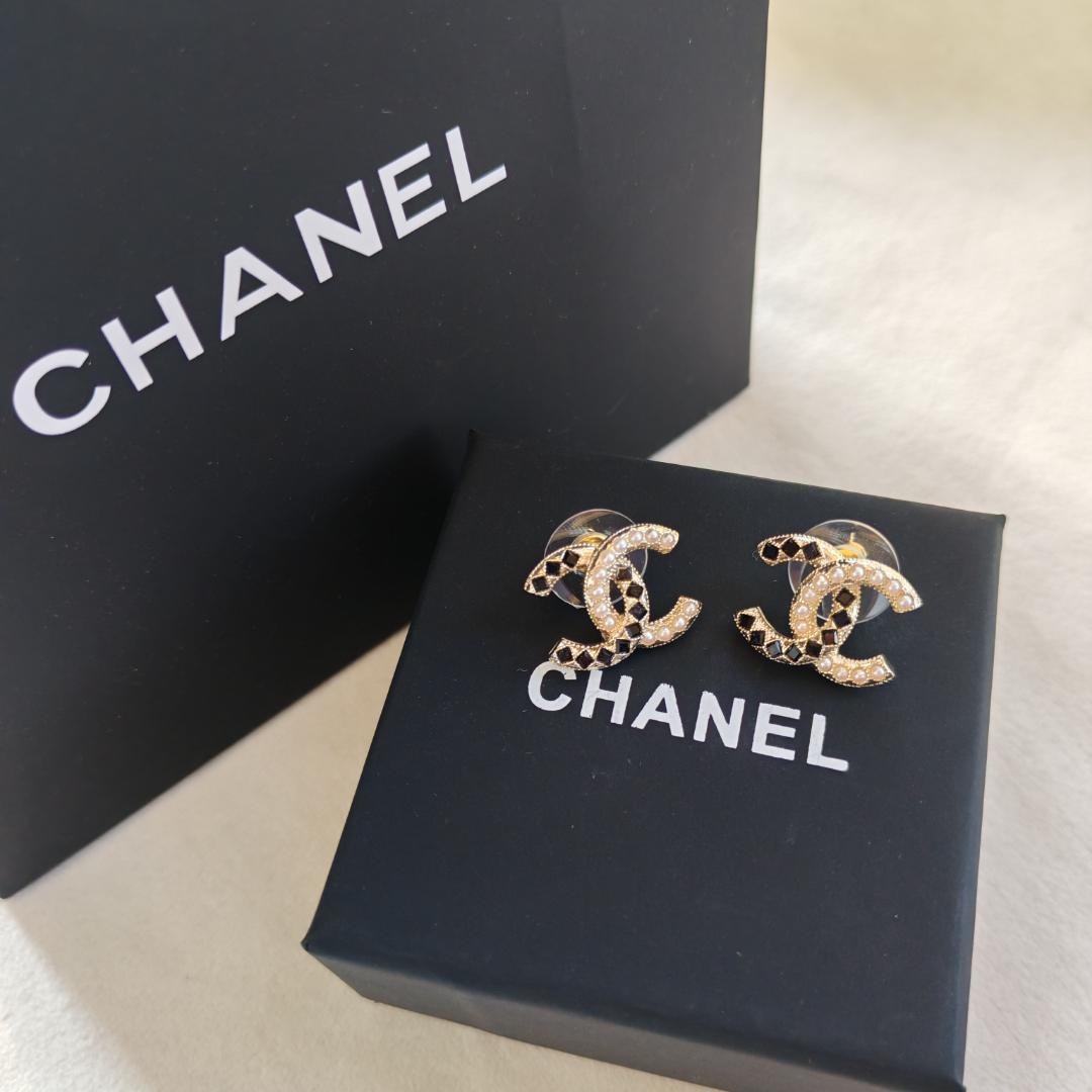 ココマークピアス GP ラインストーン フェイクパール