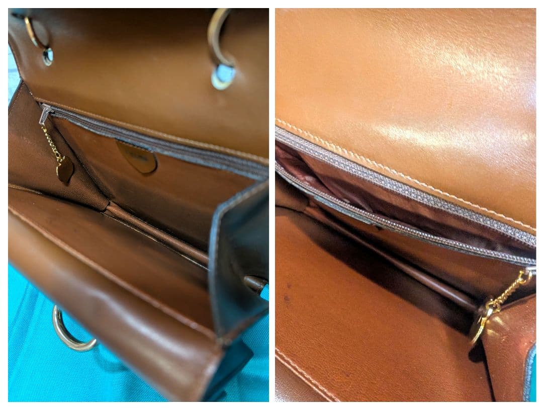 美品♥希少♥セリーヌ ハンドバッグ レザー ガンチーニ フォーマル CELINE