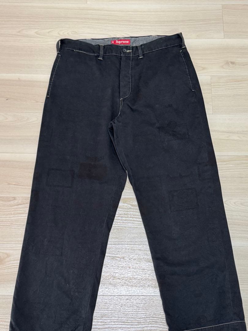 パンツ kawsupremeSupremechino pantOverdyed34