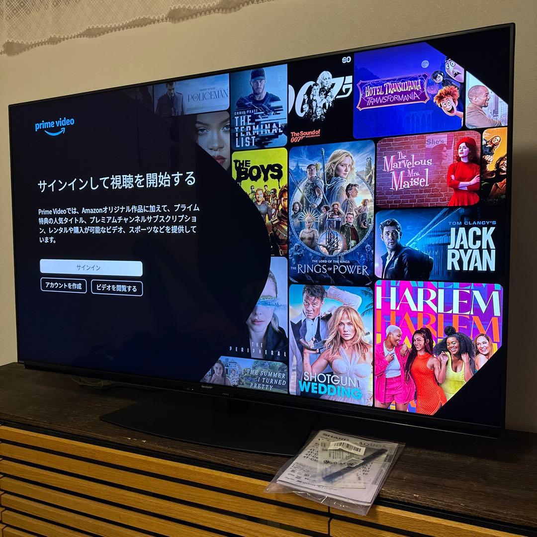 新品級　SHARP AQUOS 60v型　液晶テレビ2024年モデル