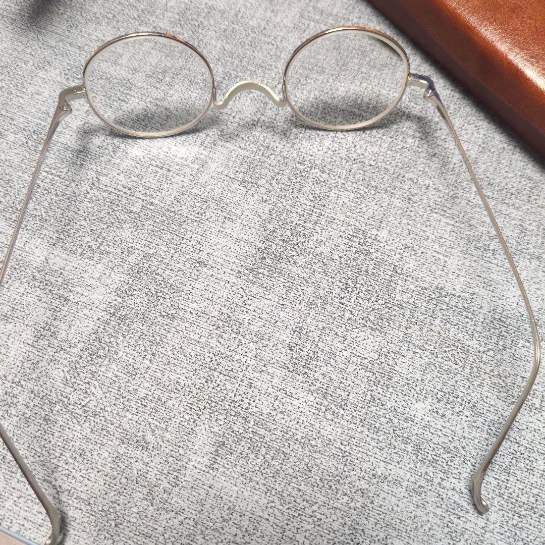 す*ー様 金子眼鏡 ラウンドフレーム メタル製 ケース付き