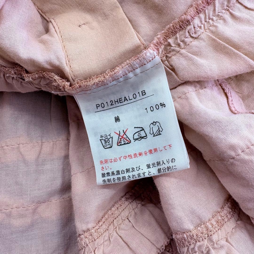 美品　PINKHOUSEピンクハウス ローンフリルチュニック　リボンつき