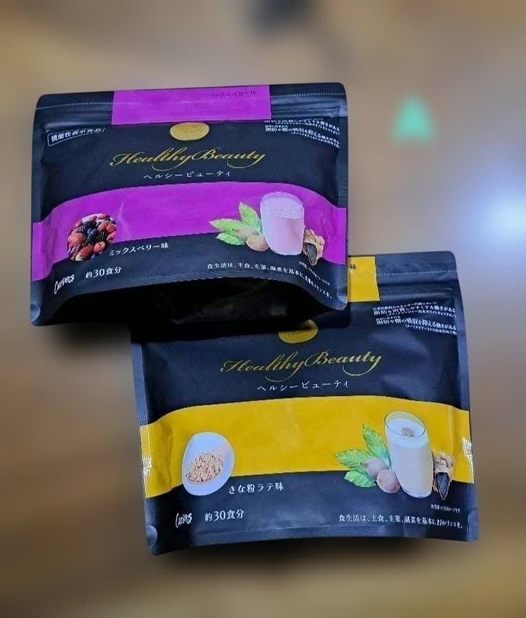 カーブス　ヘルシービューティー　きな粉ラテ味　&ミックスベリー味(各１袋)　A