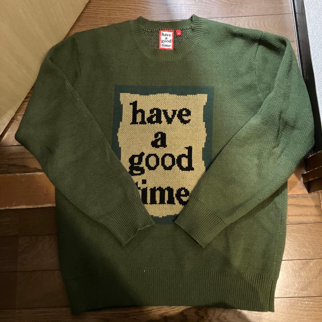 have a goodtime ニット　Mサイズ　グリーン