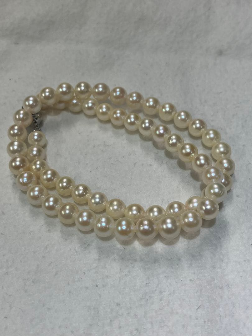 伊勢志摩英虞湾産あこや真珠　7-7.5mm パールネックレス