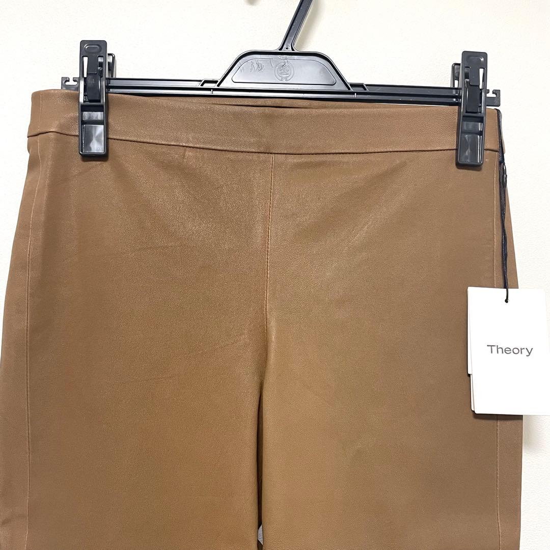 タグ付未使用 Theoryセオリー ラムレザーパンツ (羊皮)
