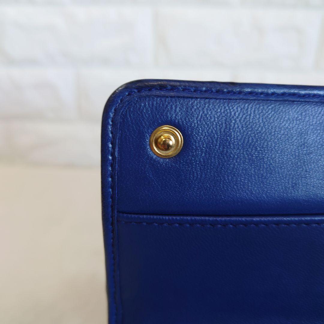 miu miu マテラッセ ネイビー 二つ折り長財布 5M1109