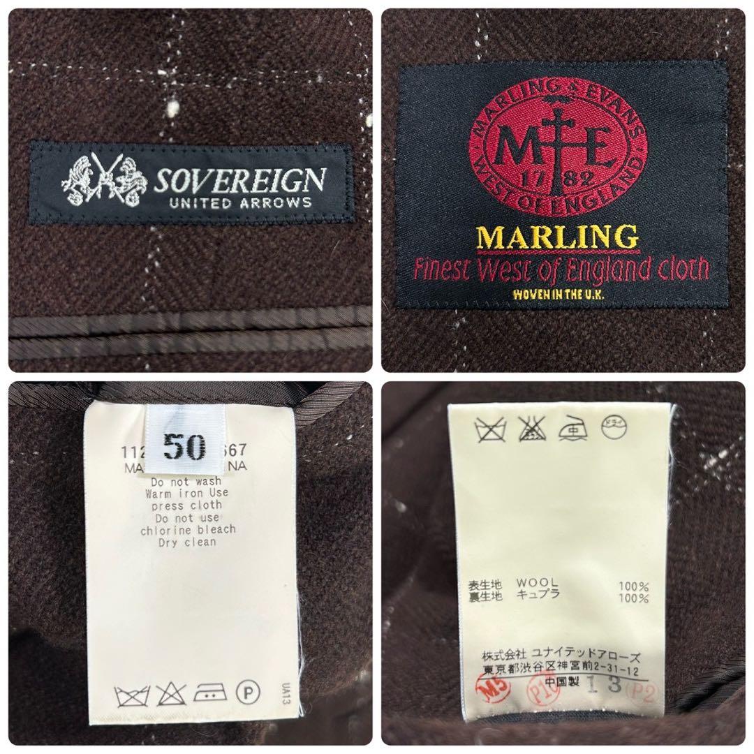 【高級ライン】イギリス生地 ソブリン ユナイテッドアローズ ジャケット 50
