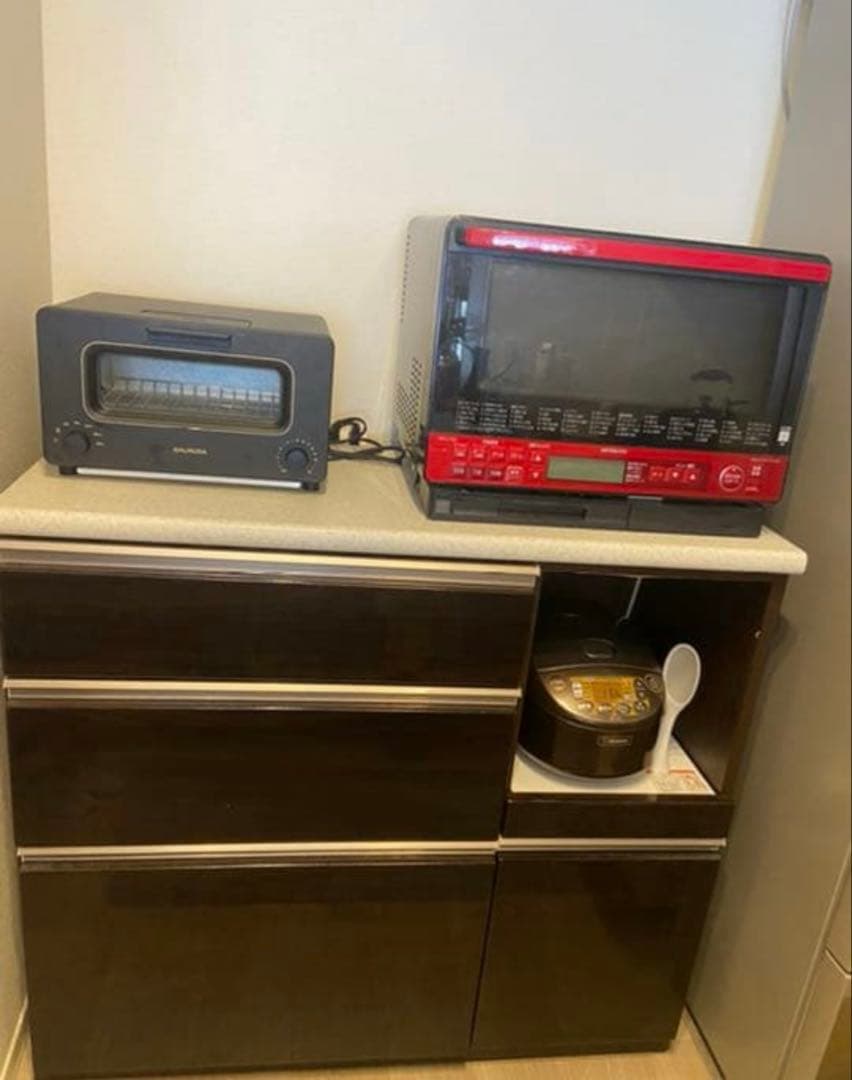 【あ】ニトリキッチンカウンター（アルミナ）幅100cm