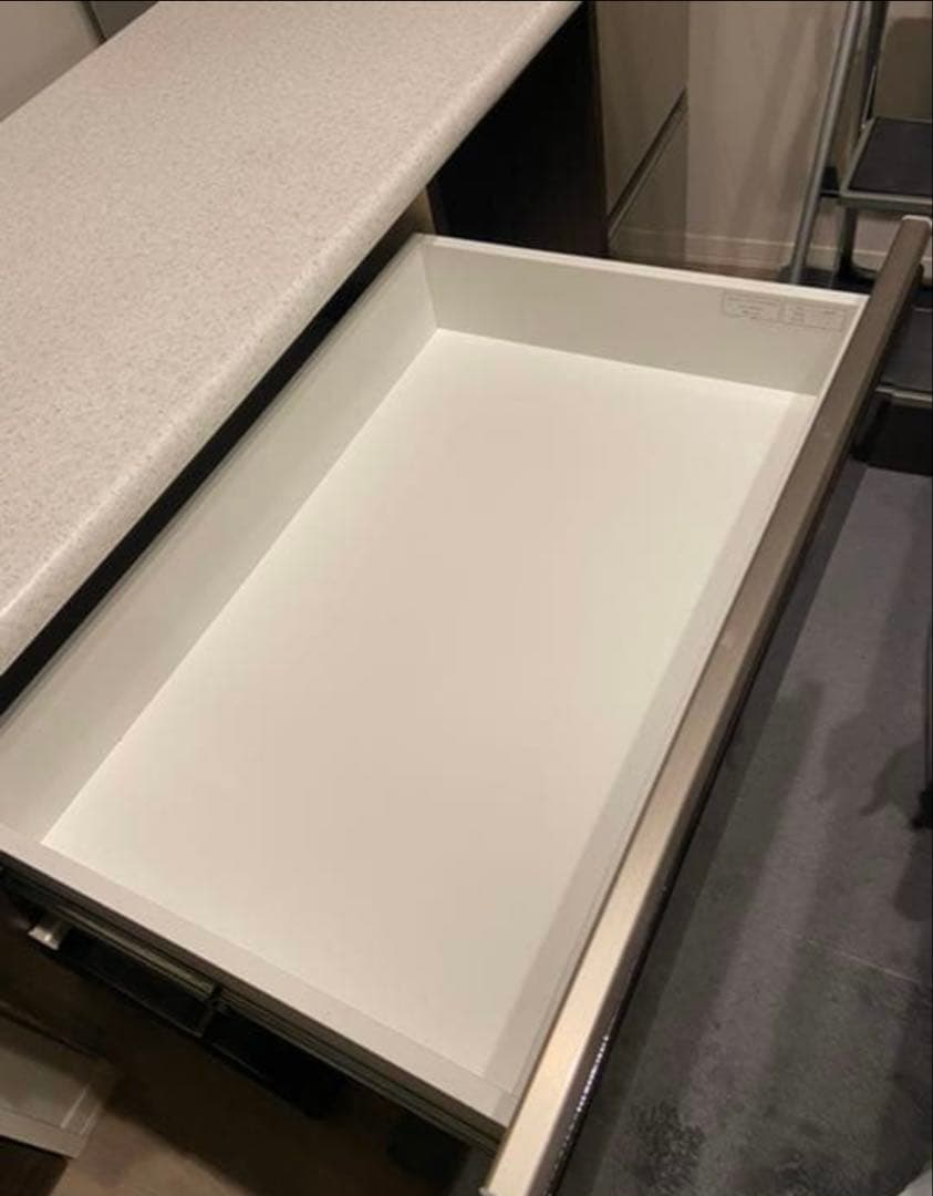 【あ】ニトリキッチンカウンター（アルミナ）幅100cm