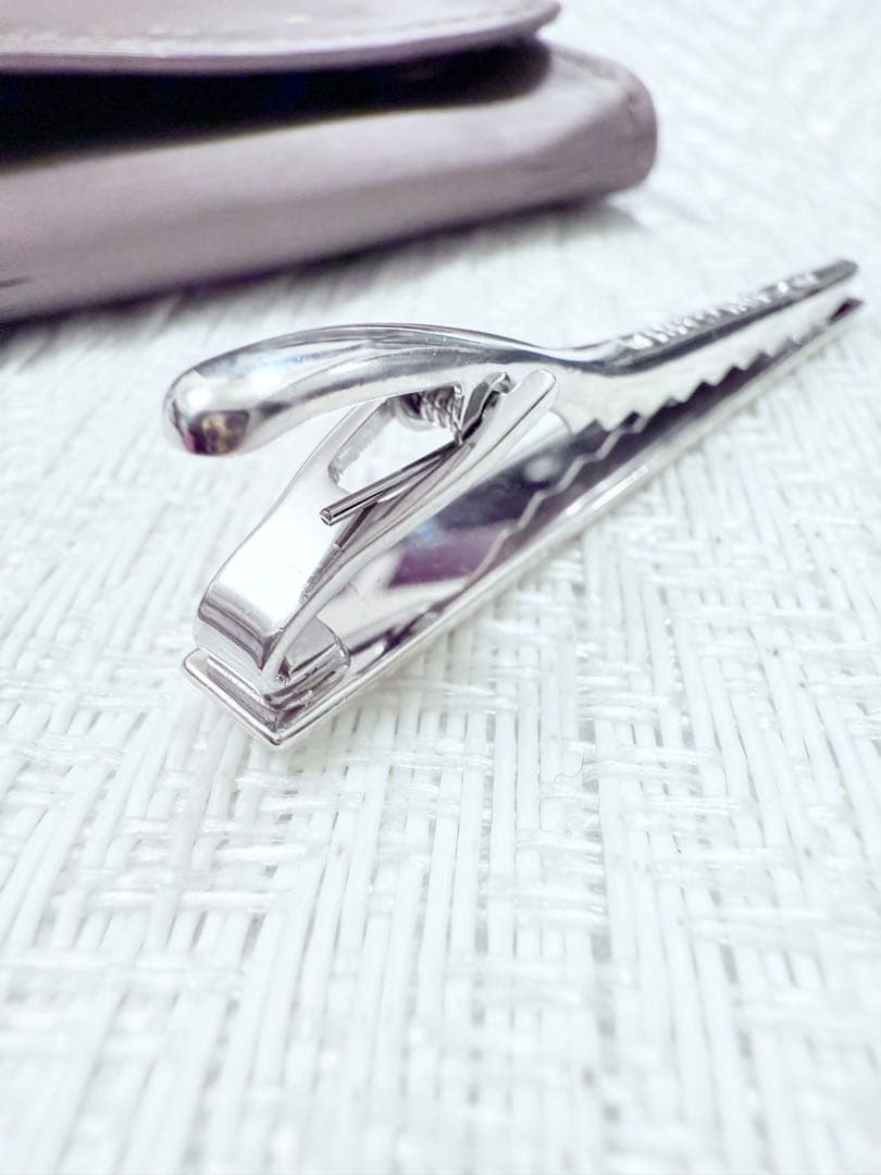 ブルガリ 925 BVLGARI ロゴ ネクタイピン　タイピン 研磨洗浄済み