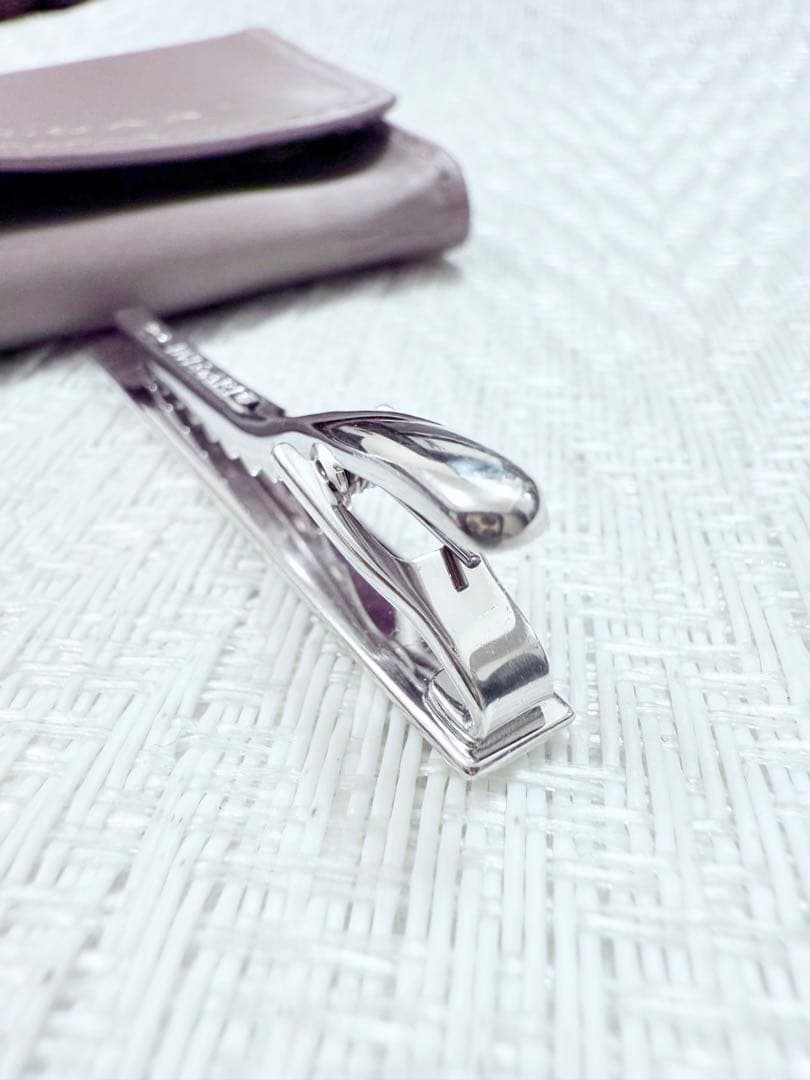 ブルガリ 925 BVLGARI ロゴ ネクタイピン　タイピン 研磨洗浄済み