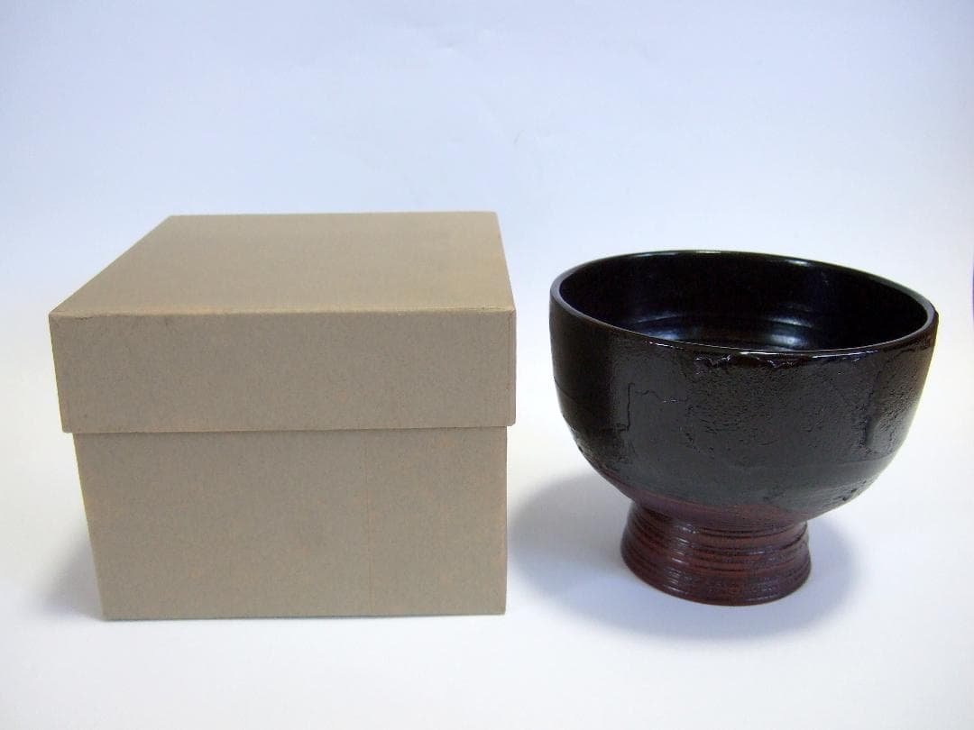合鹿椀 布着 天然木 削り出し 黒漆 木製漆器 / 輪島塗