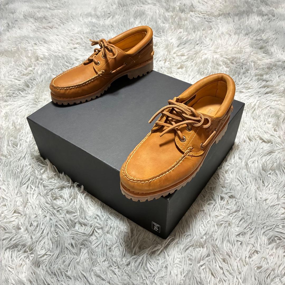 【未使用美品】Timberland 本革3Eye 25.5〈定価23,100円〉