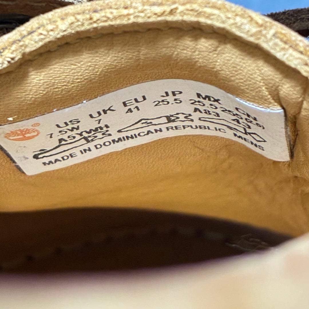 【未使用美品】Timberland 本革3Eye 25.5〈定価23,100円〉