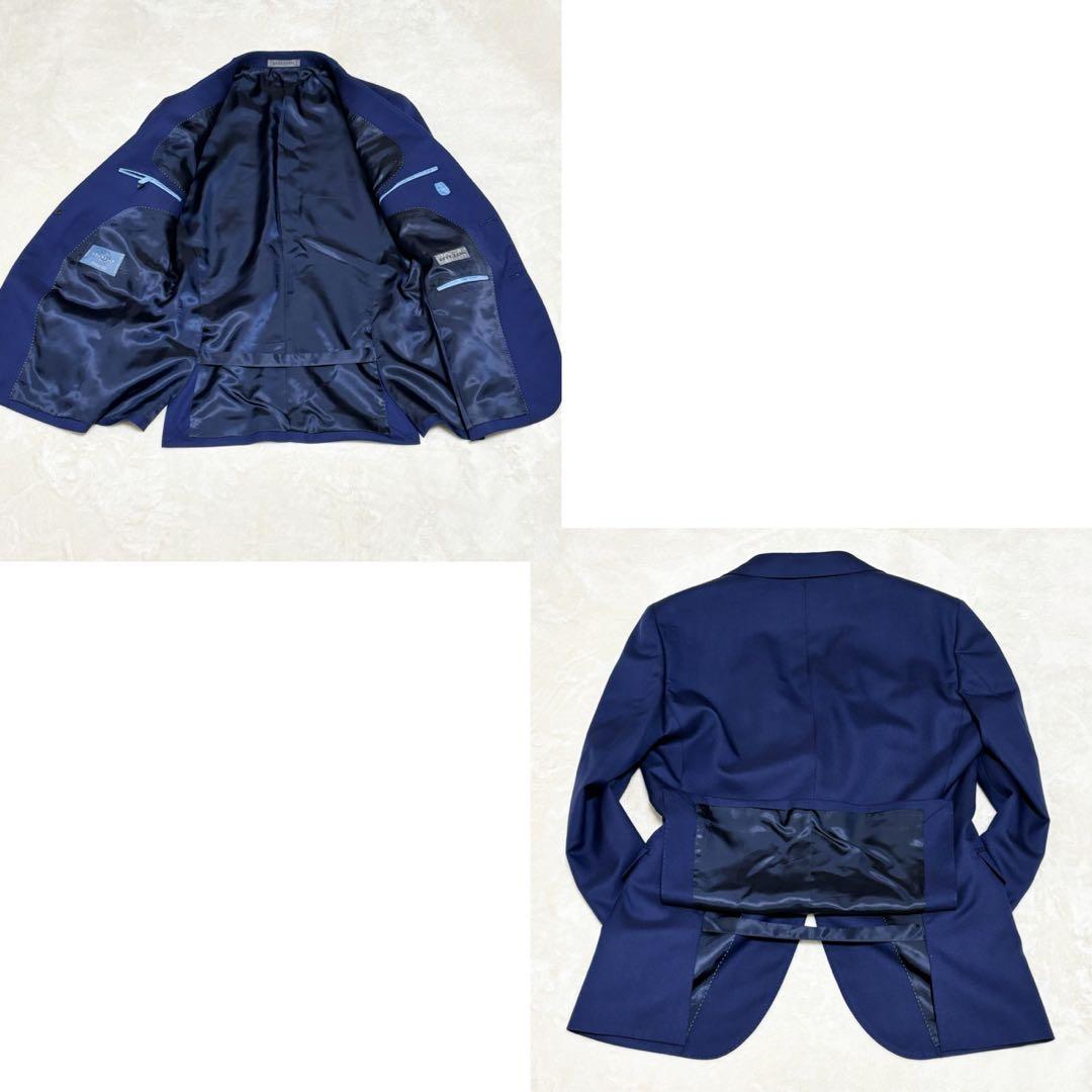 HILTON × グアベロ セットアップスーツ A5 M相当 紺色 総裏 2B