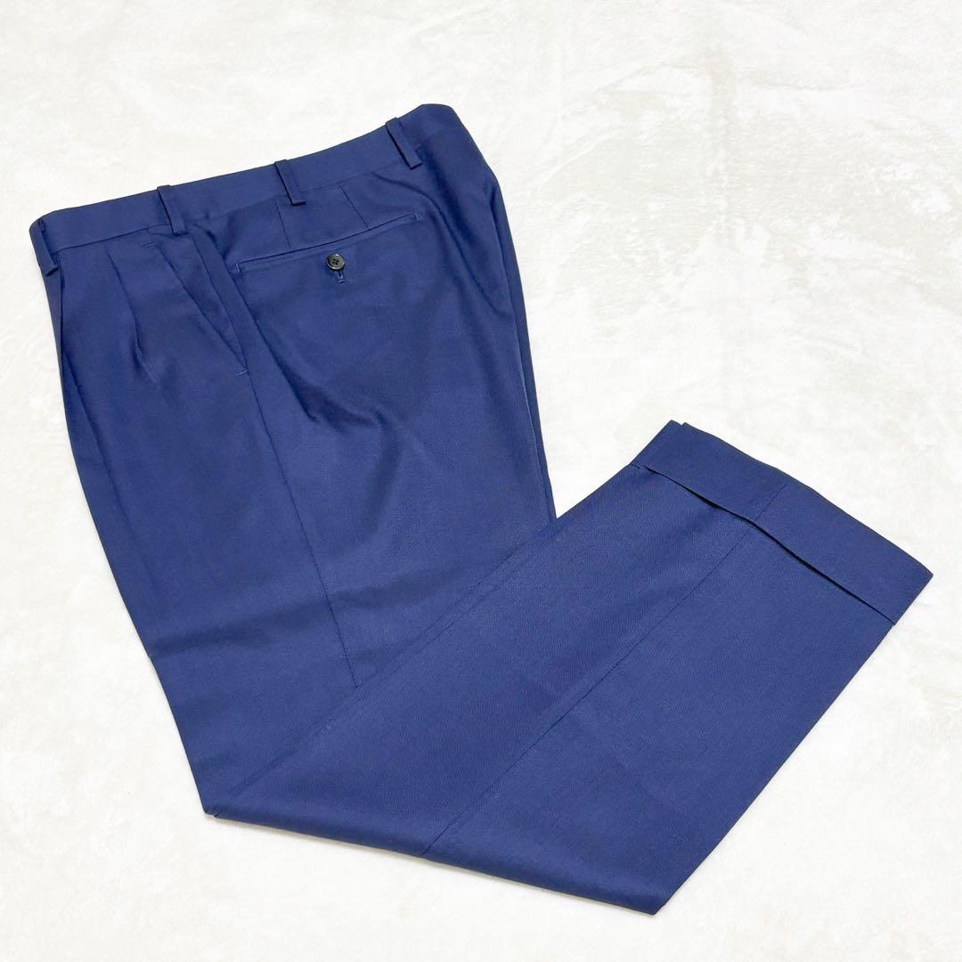 HILTON × グアベロ セットアップスーツ A5 M相当 紺色 総裏 2B