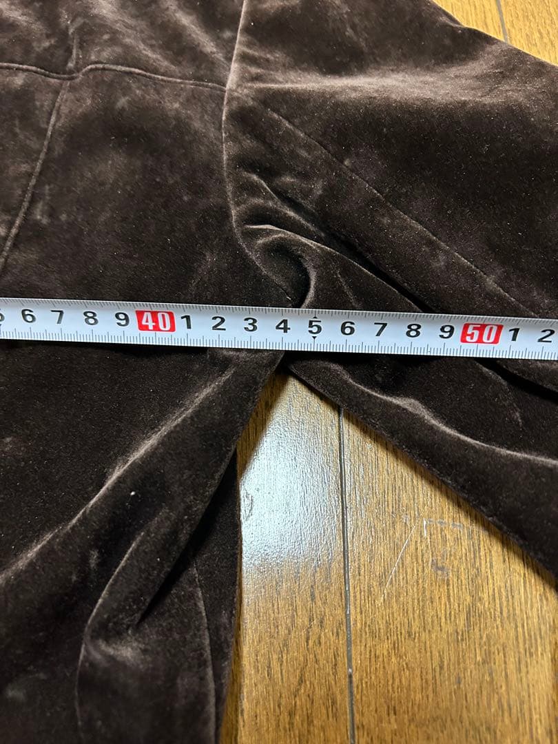 80s helmut lang ベルベット ジャケット ダークブラウン