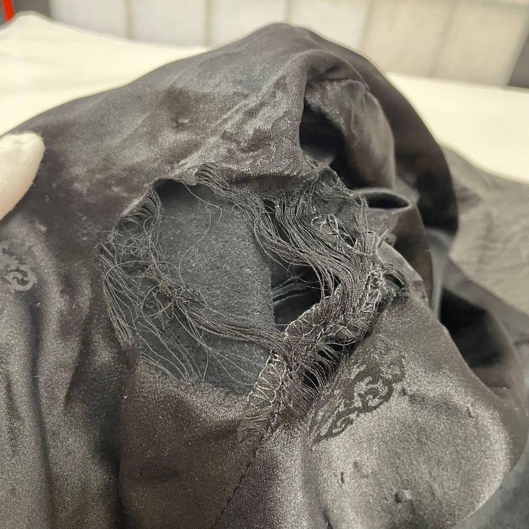 【内張り破れ】クロムハーツ レザー シングルライダース レディースM