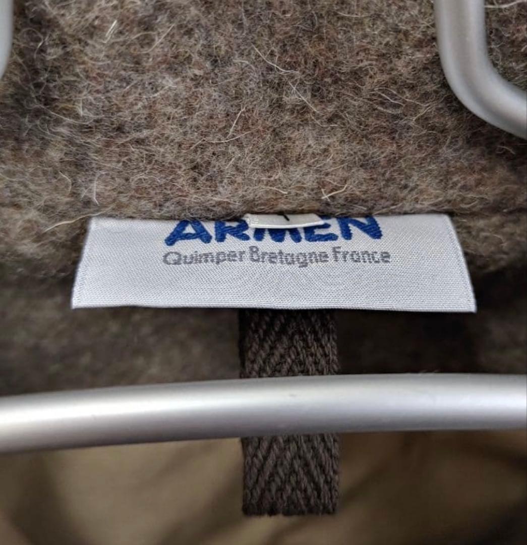 ARMEN アーメン メルトンダブルブレストケープ