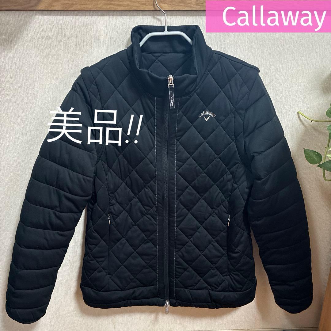 Callaway レディース スターストレッチ袖取り外し中綿ブルゾン M