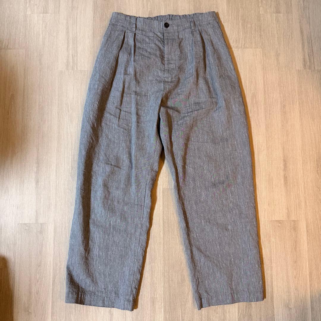 CONFECT 水撚りリネン 和紙 イージートラウザーズ