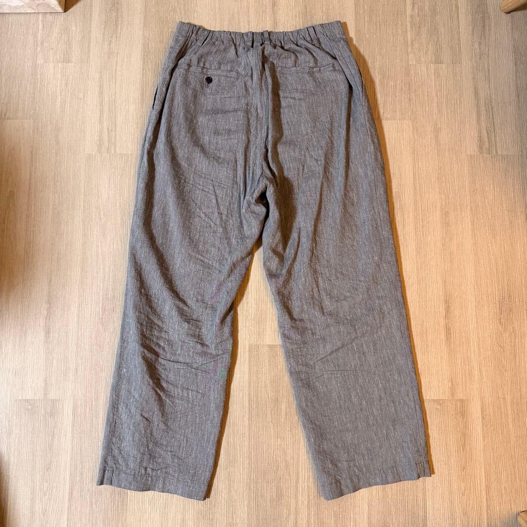 CONFECT 水撚りリネン 和紙 イージートラウザーズ