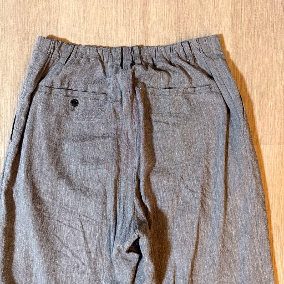 CONFECT 水撚りリネン 和紙 イージートラウザーズ