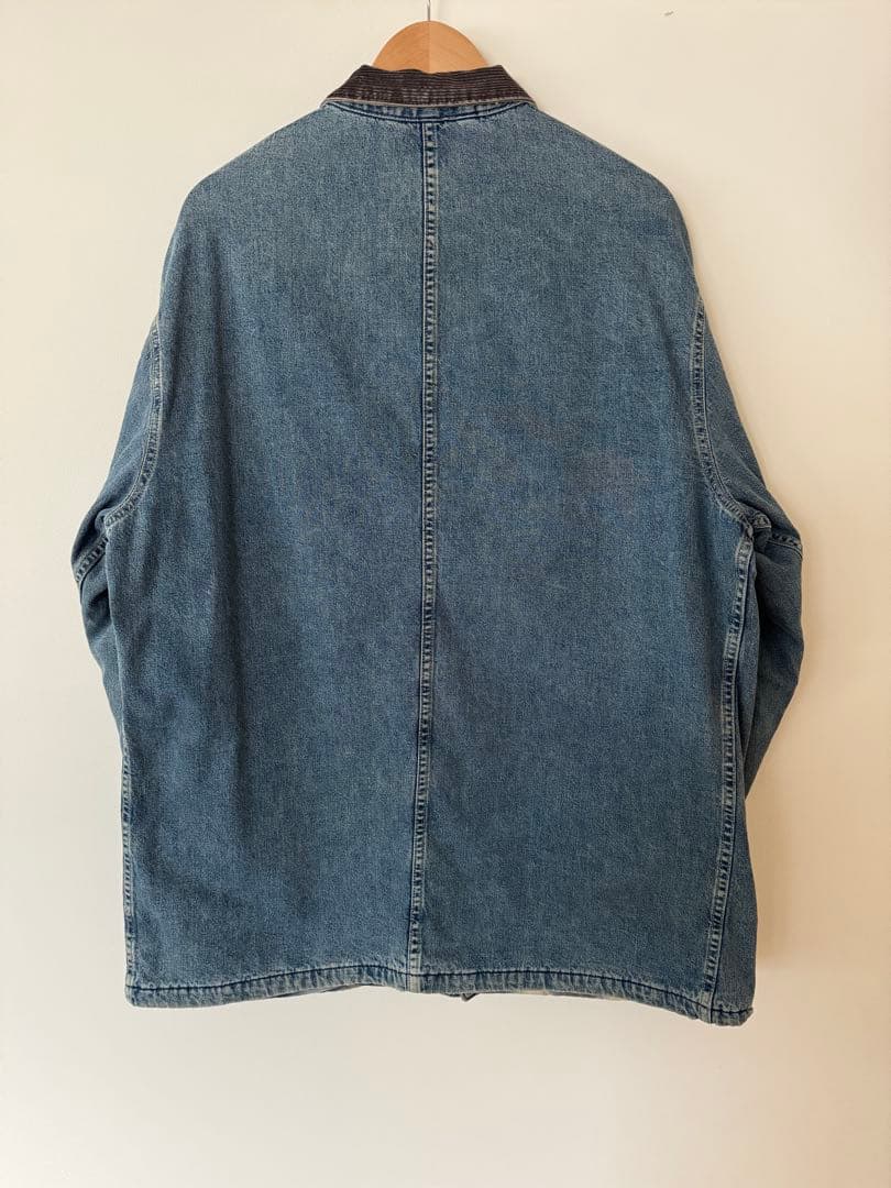 【大人気】RRL ダブルアールエル デニム カバーオール オンブレチェック L