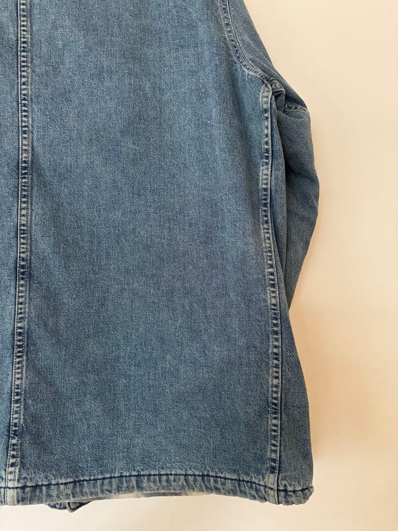 【大人気】RRL ダブルアールエル デニム カバーオール オンブレチェック L