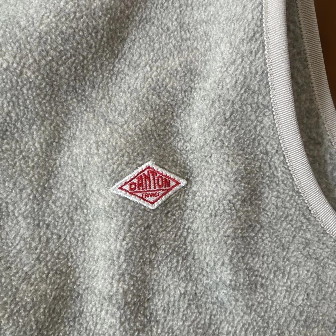 定価14,080円 ダントン スタンドカラー フリース ベスト 34