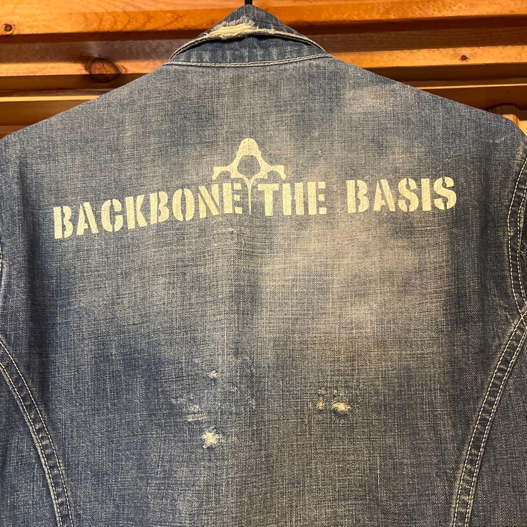 BACKBONE バックボーン デニム つなぎ オールインワン ダメージ加工