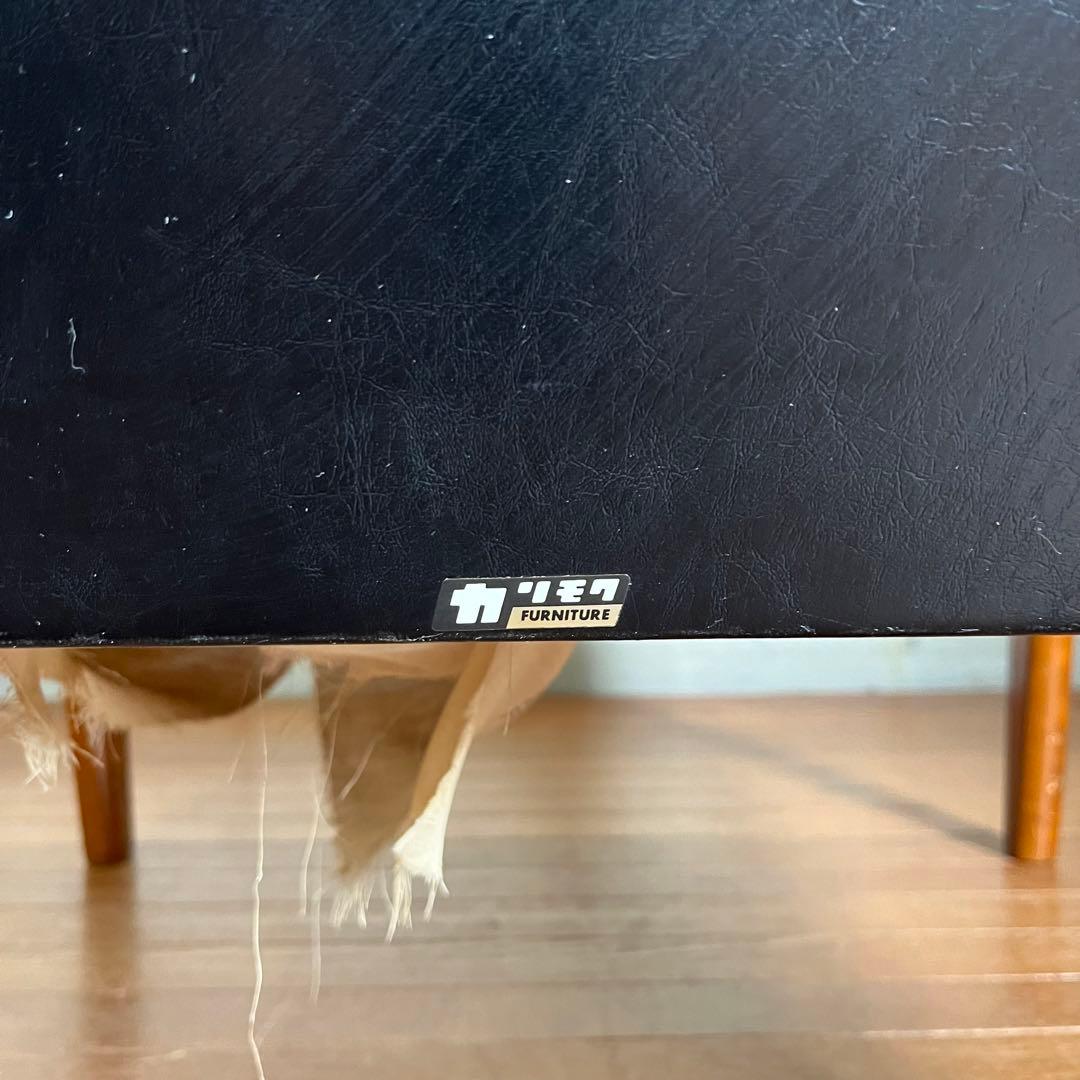 【アンティーク】昭和レトロ オールドカリモク Kチェア 1シーター 古家具