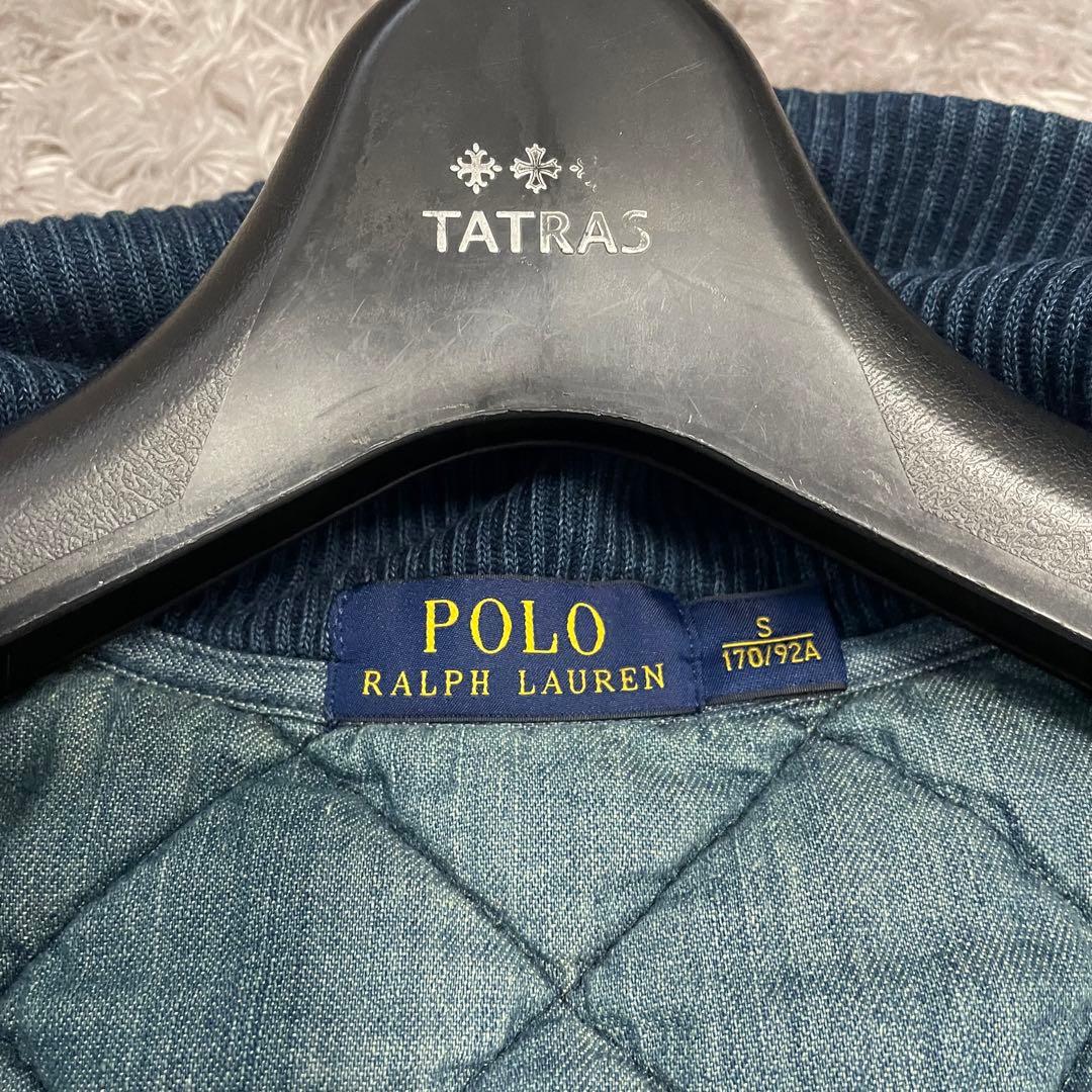 極美品　ポロラルフローレン　ベスト　キルティング　インディゴ染め　デニム　大きめ