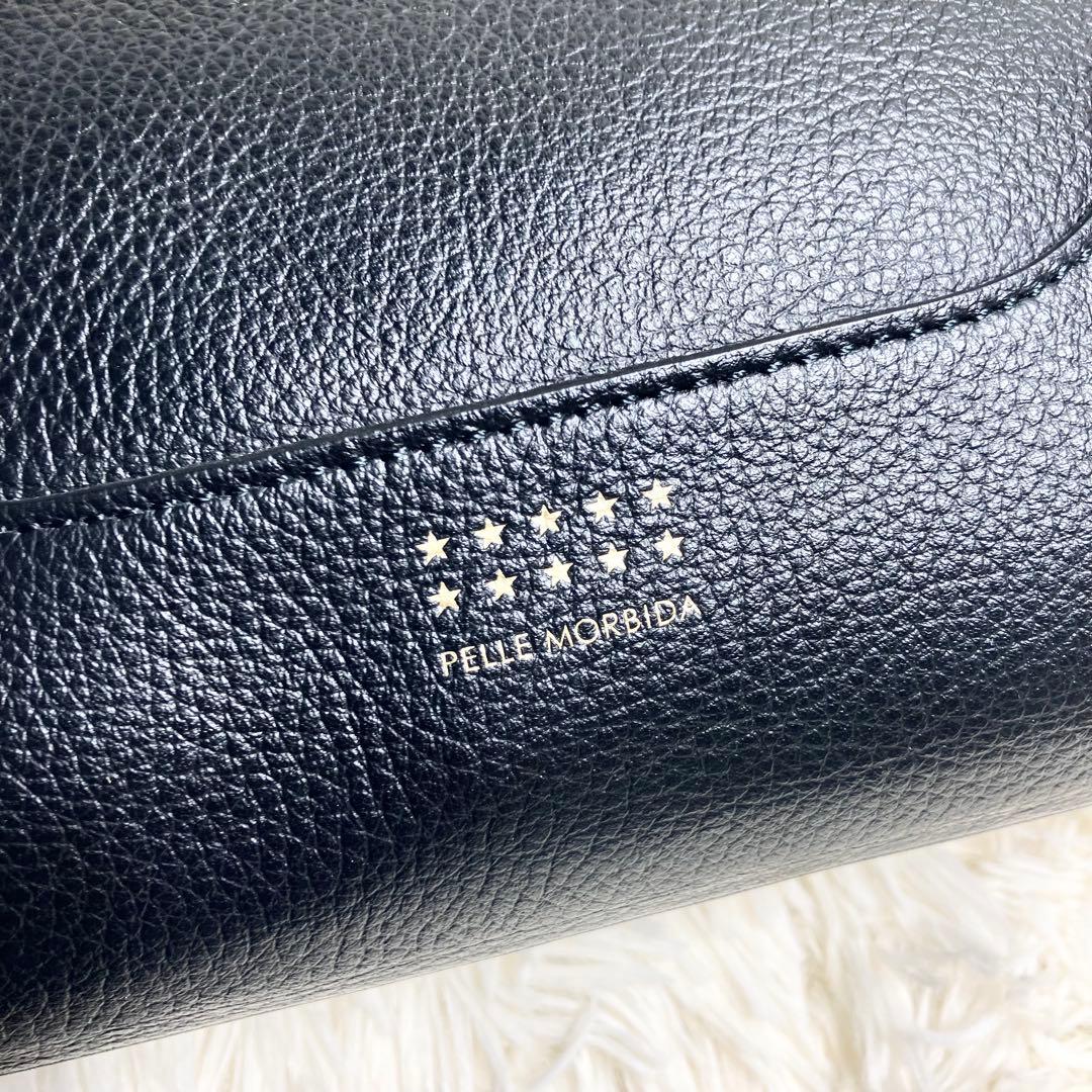 【美品・希少】ペッレモルビダ ハンドバッグ 10th アニバーサリー ブラック